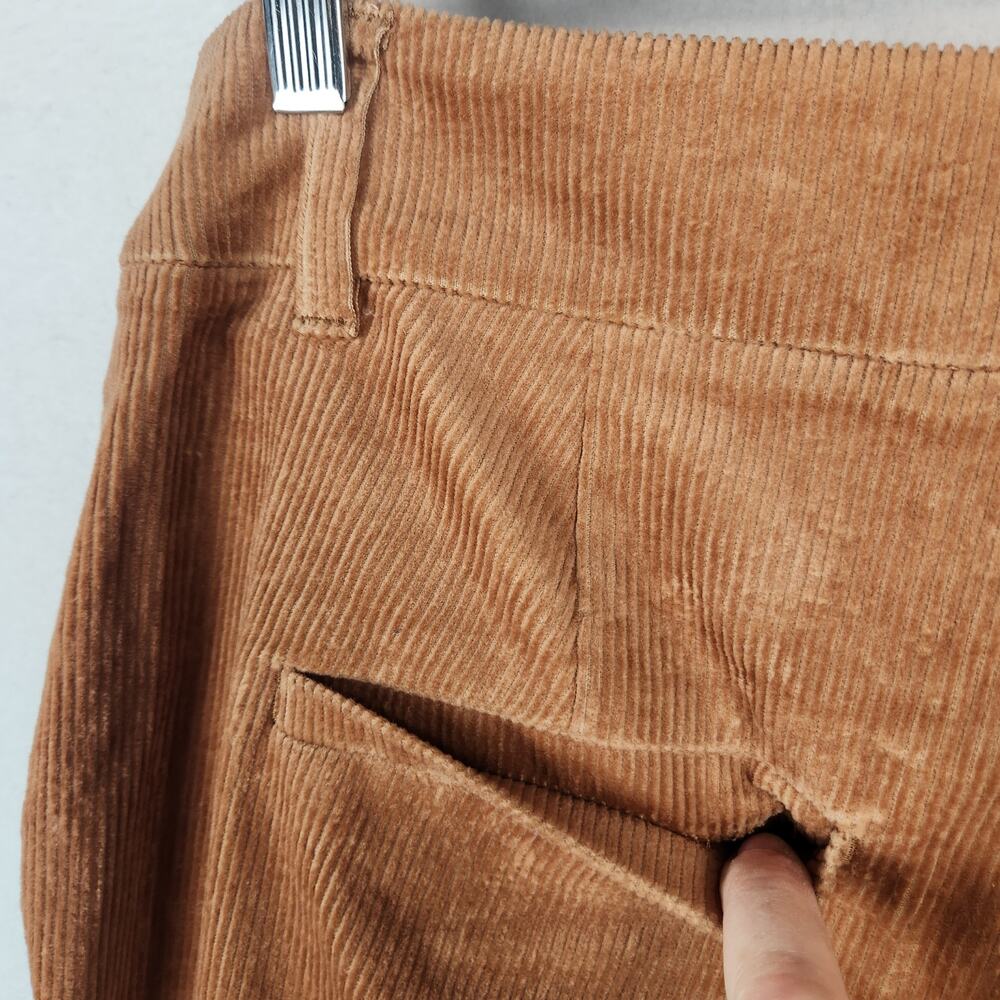 Boden Flare High Rise Corduroy Pants Dark Tan UK 14R US 10R R0180 NWT - Picture 11 of 16